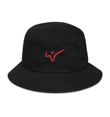 FTA - Triangular Checkmark Denim Bucket Hat